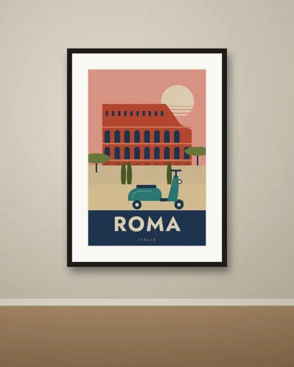 Rome Travel Poster