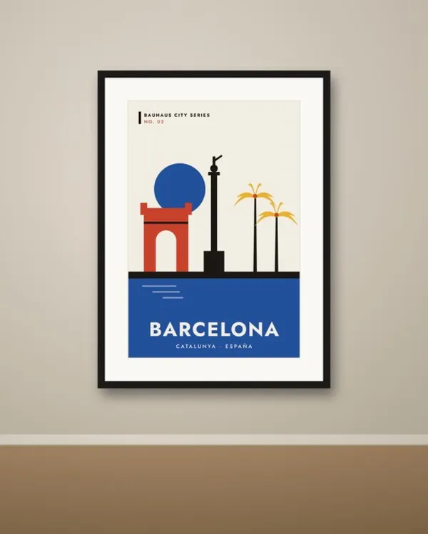 Barcelona Bauhaus Poster