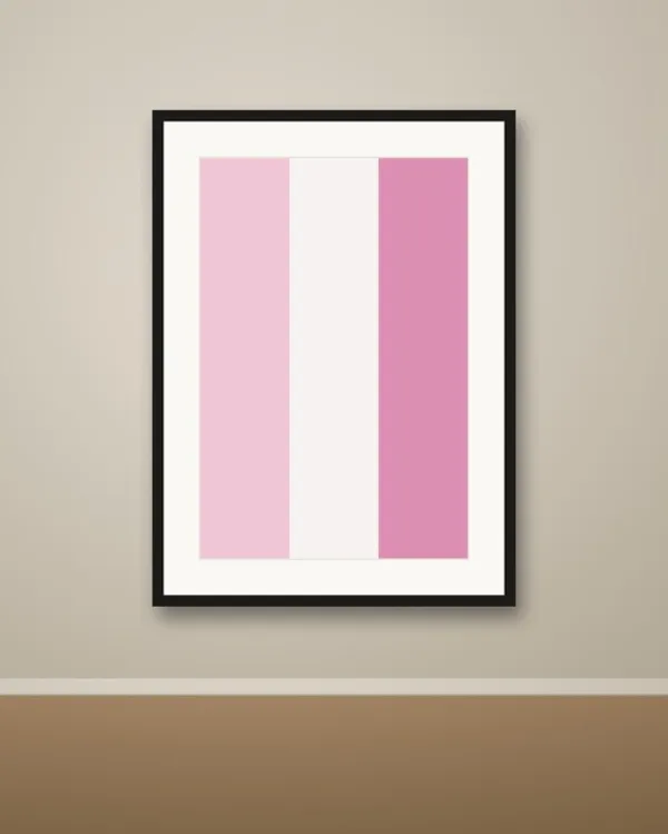 Pink French Flag Poster