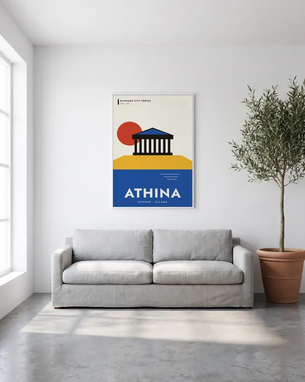Athens Bauhaus Poster an der Wand