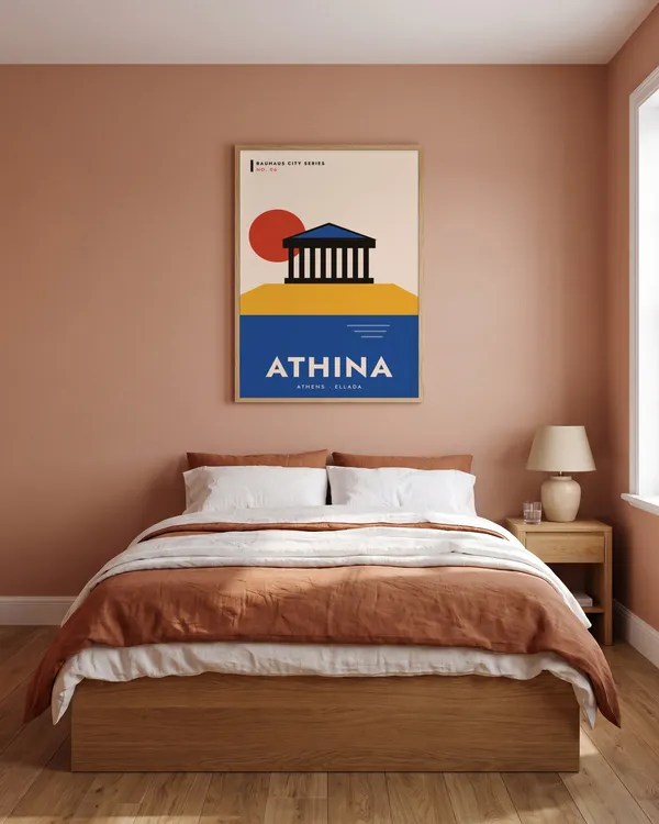 Athens Bauhaus Poster an der Wand