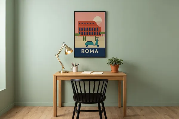 Rome Travel Poster an der Wand