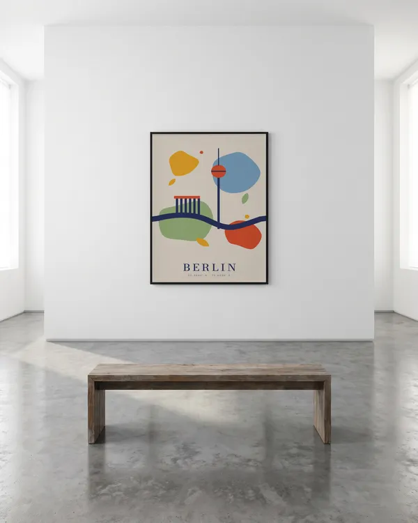 Berlin Abstract Poster an der Wand