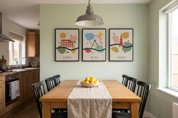 Rome Abstract + Vienna Abstract + Paris Abstract Poster an der Wand