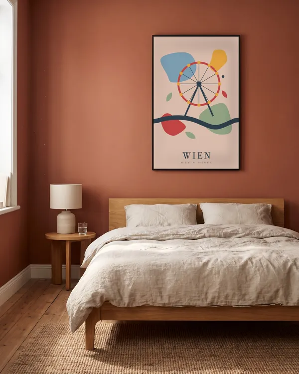 Vienna Abstract Poster an der Wand