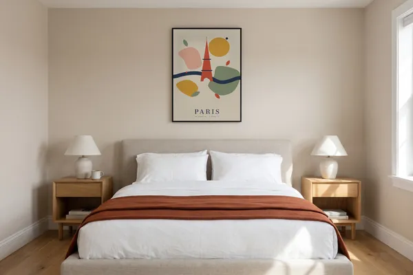 Paris Abstract Poster an der Wand