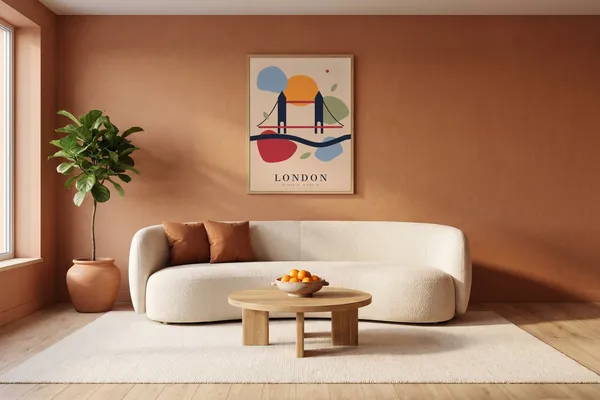 London Abstract Poster an der Wand