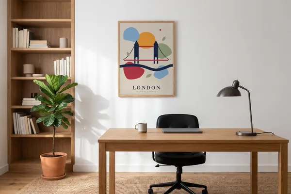 London Abstract Poster an der Wand