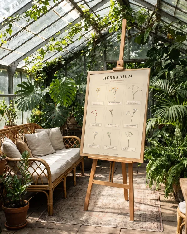 Herbarium of Impossible Plants Print Poster an der Wand