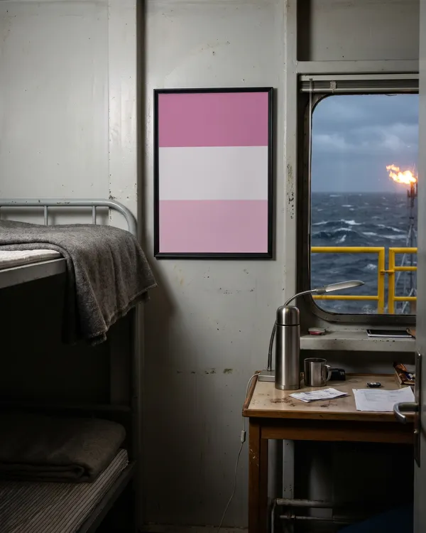 Pink Dutch Flag Poster an der Wand
