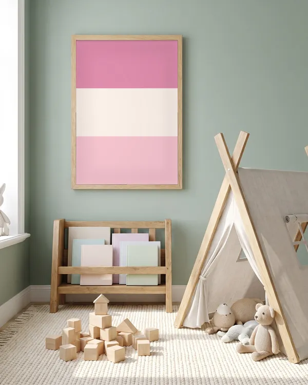 Pink Dutch Flag Poster an der Wand