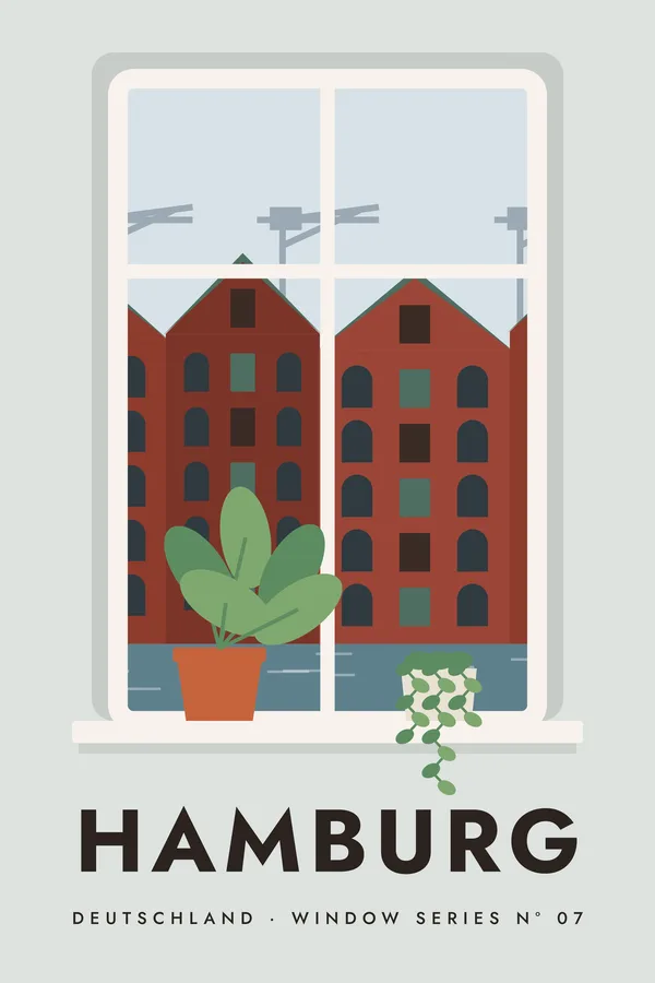 Hamburg Window Series Poster