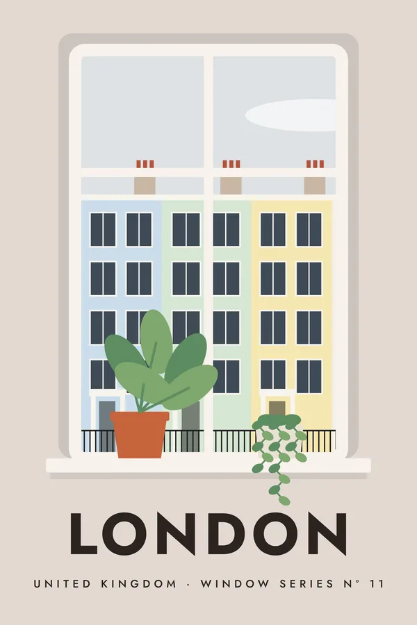 London Window Series Poster