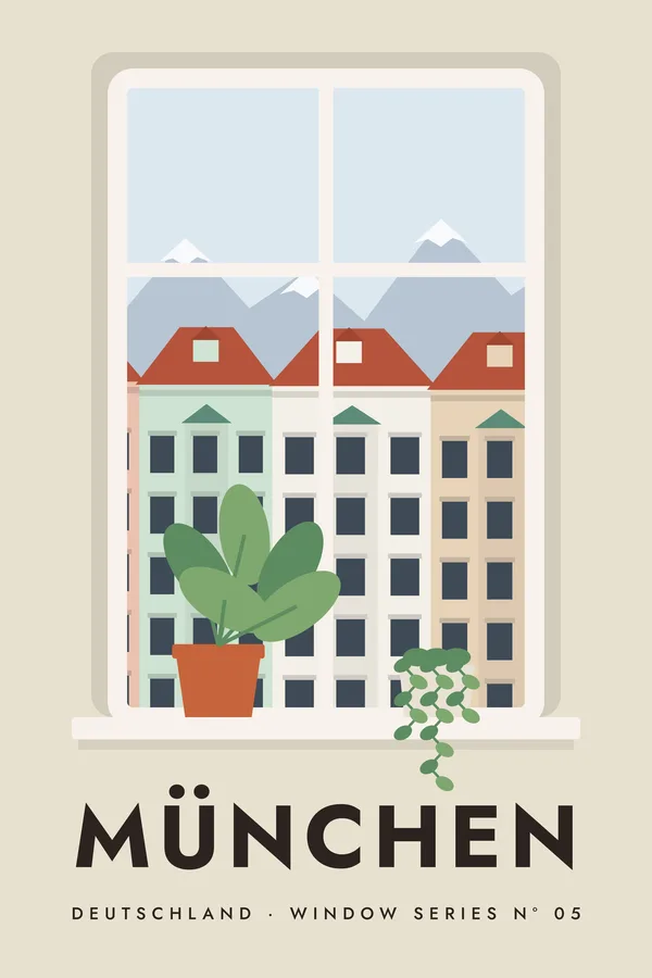 München Window Series Poster