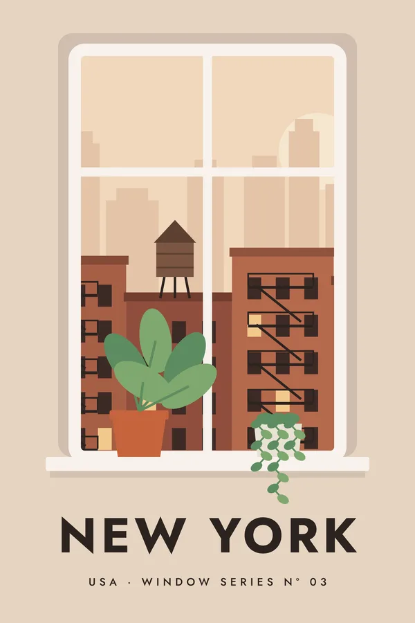 New York Window Series Poster