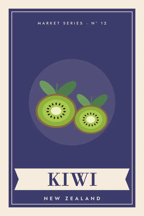 Kiwi Market Series Poster