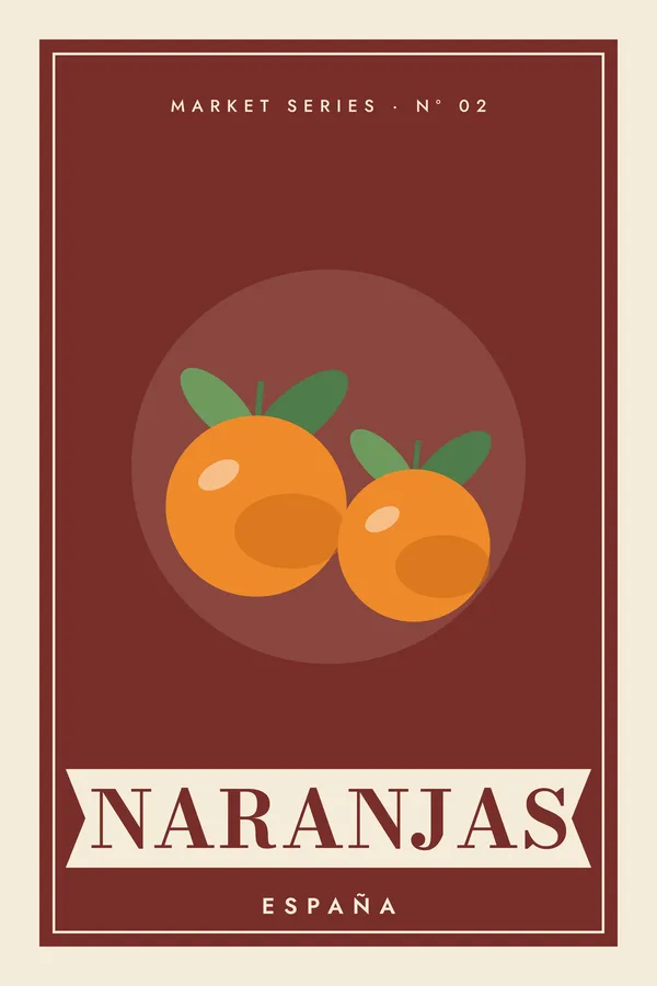 Naranjas Market Series Poster