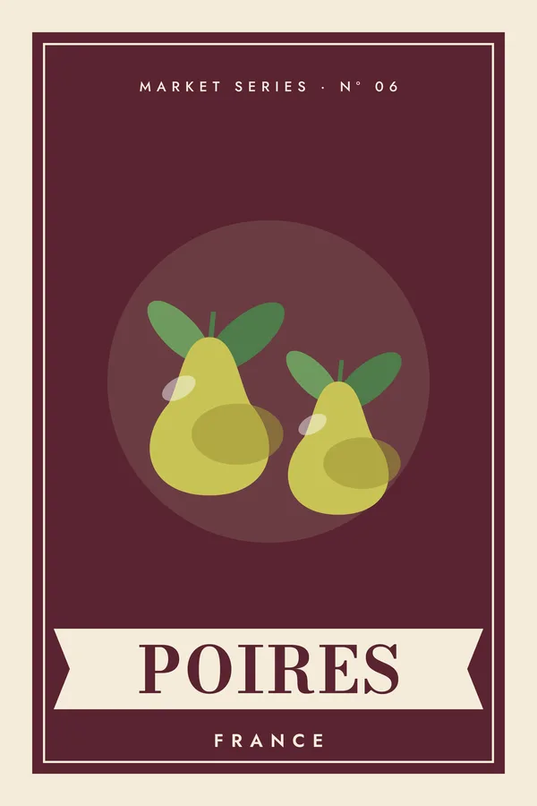 Poires Market Series Poster